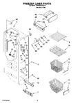 Diagram for 04 - Freezer Liner Parts