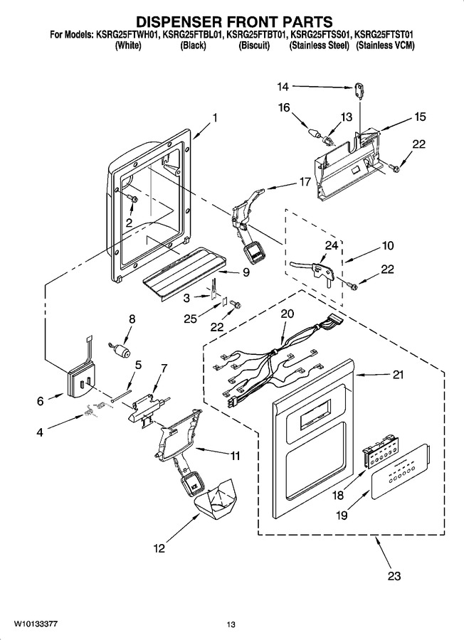 Diagram for KSRG25FTBL01