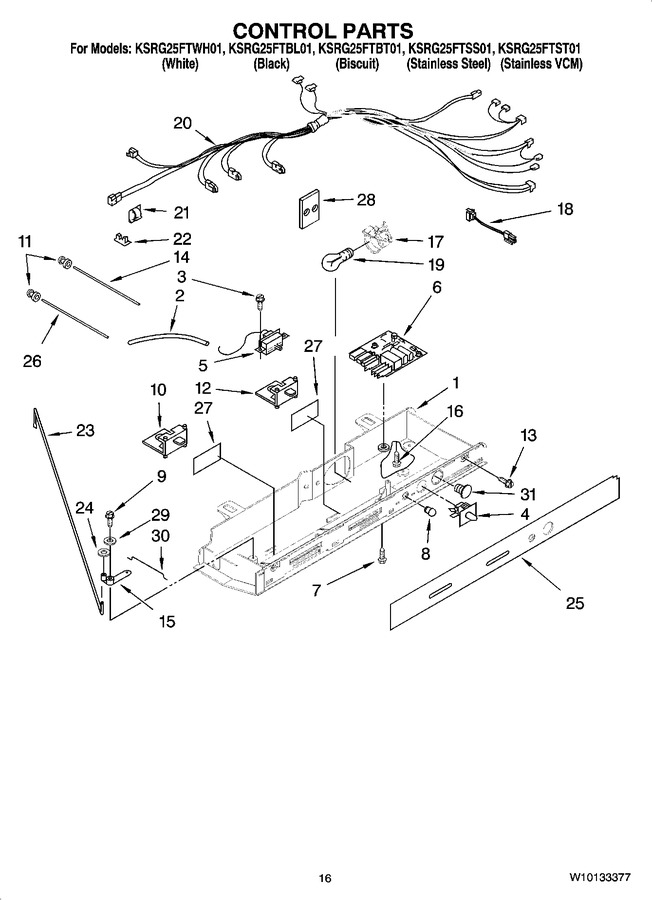 Diagram for KSRG25FTBL01