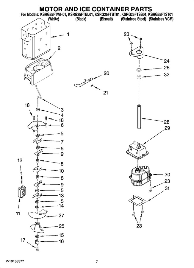 Diagram for KSRG25FTBL01