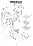 Diagram for 04 - Freezer Liner Parts