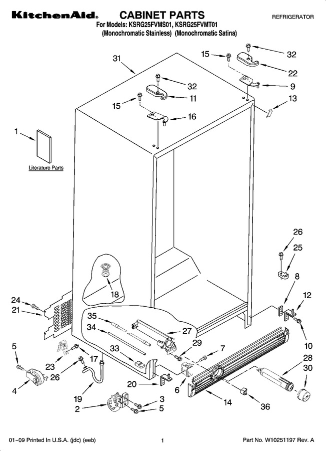 Diagram for KSRG25FVMT01
