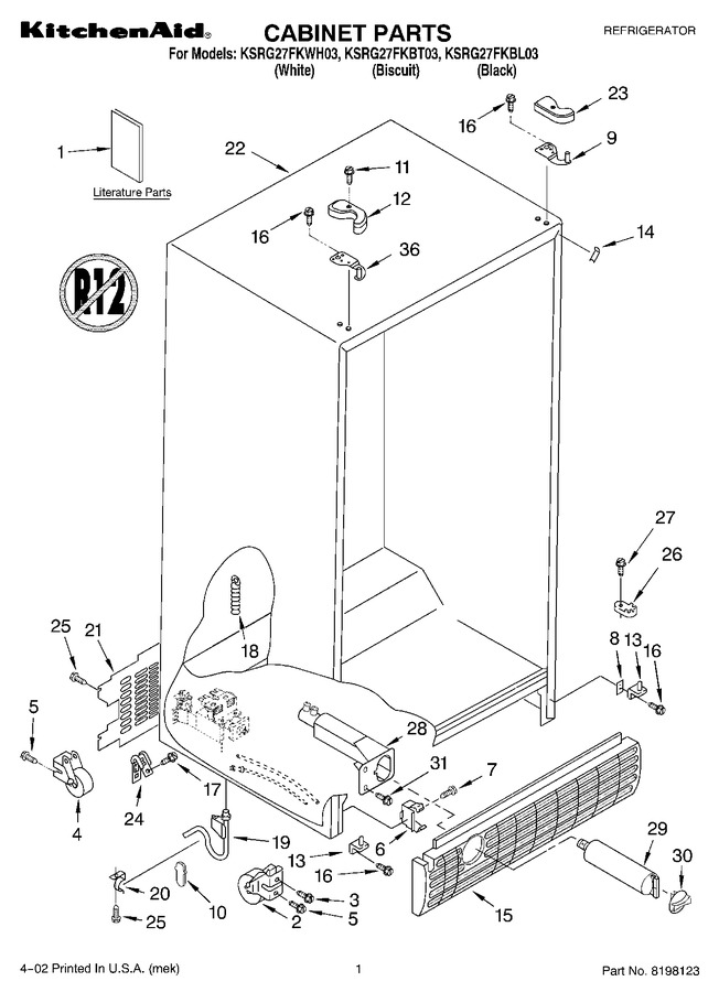 Diagram for KSRG27FKBL03