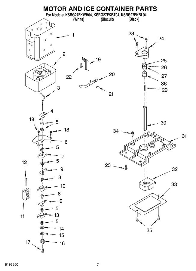 Diagram for KSRG27FKWH04
