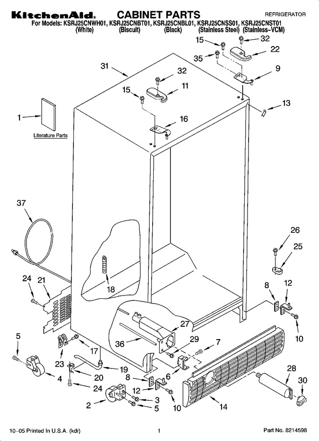 Diagram for KSRJ25CNBL01