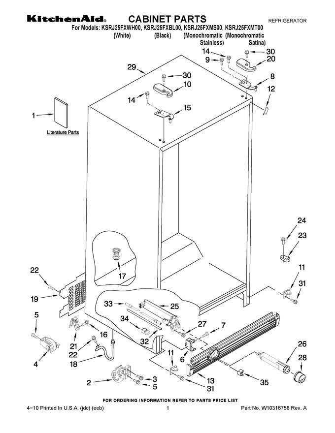 Diagram for KSRJ25FXBL00