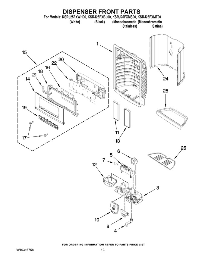 Diagram for KSRJ25FXBL00