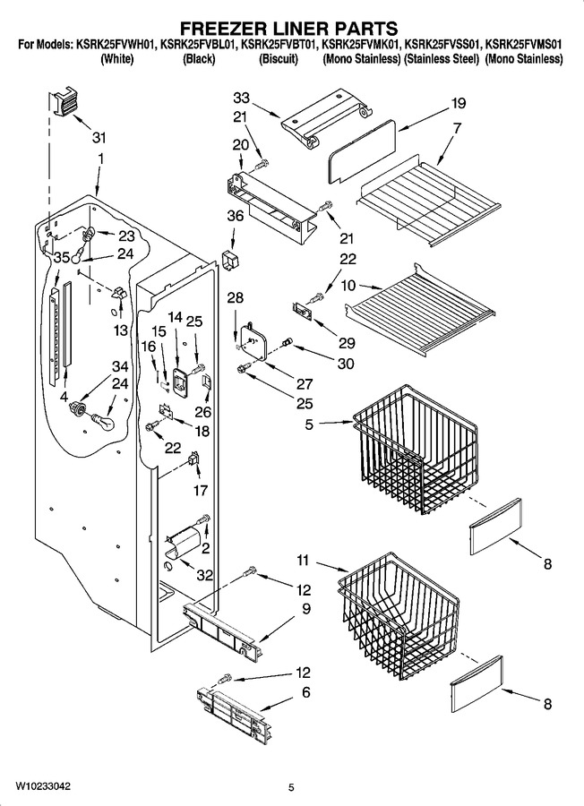 Diagram for KSRK25FVBL01