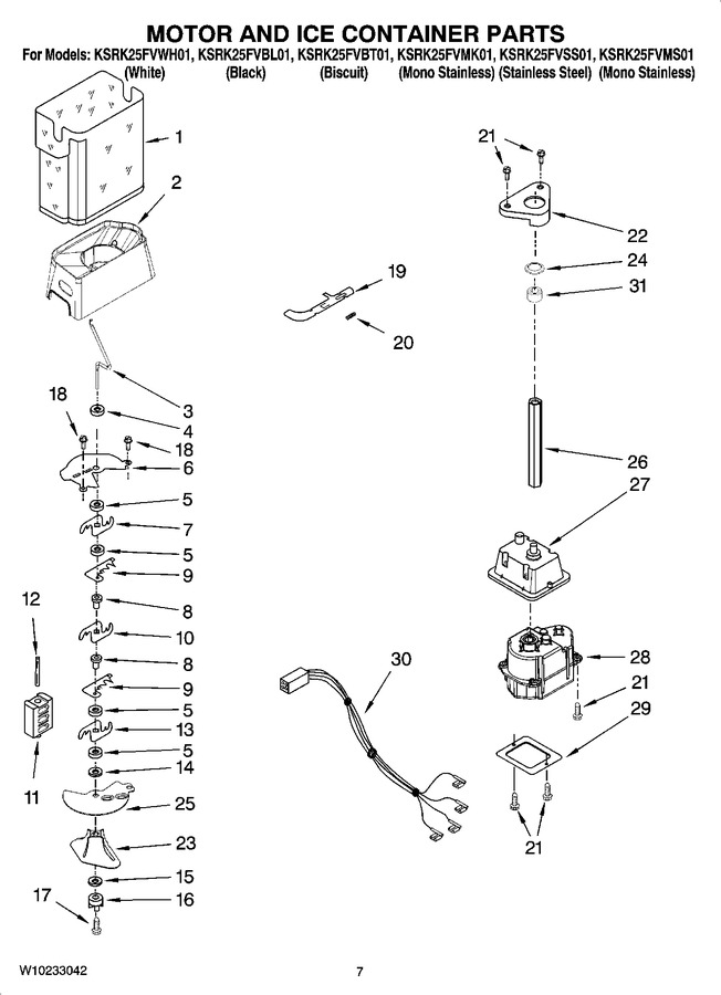Diagram for KSRK25FVBL01