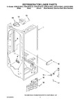 Diagram for 02 - Refrigerator Liner Parts
