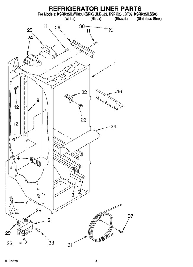 Diagram for KSRK25ILWH03