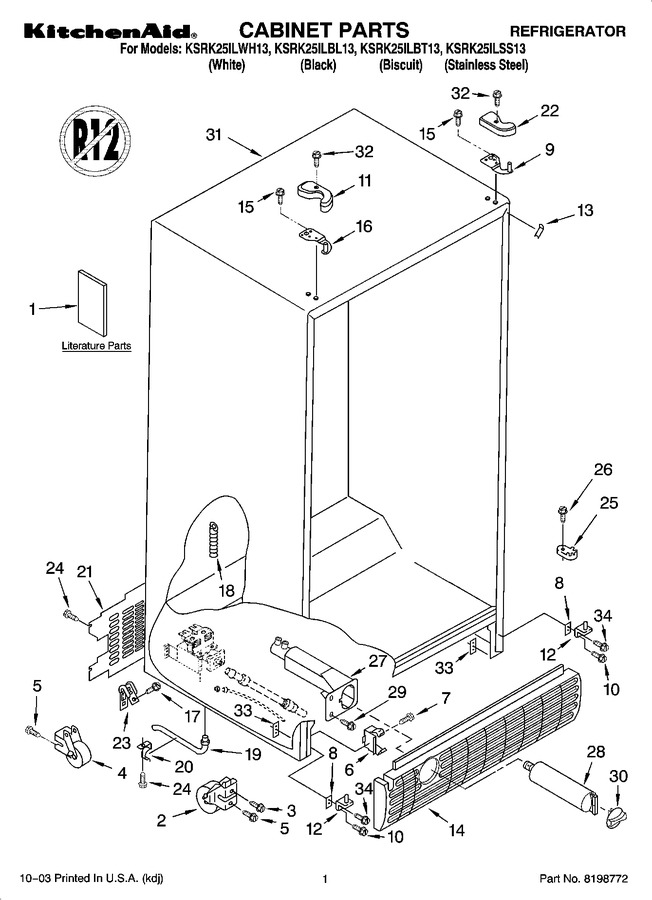 Diagram for KSRK25ILBT13