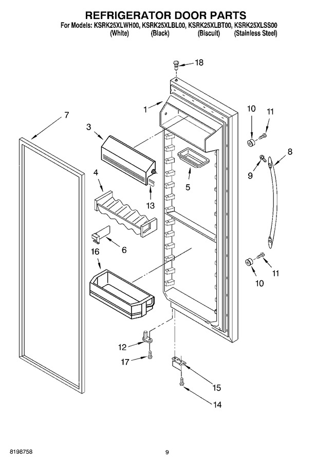 Diagram for KSRK25XLSS00