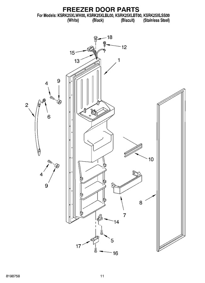 Diagram for KSRK25XLSS00