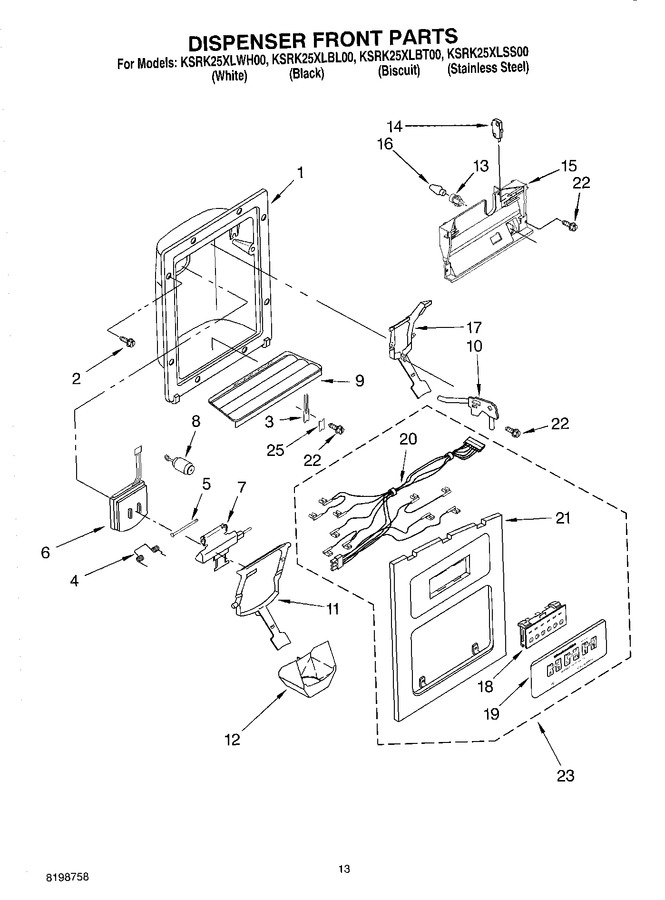 Diagram for KSRK25XLBT00