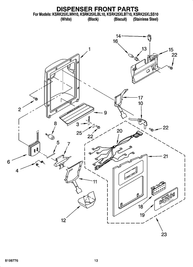 Diagram for KSRK25XLSS10