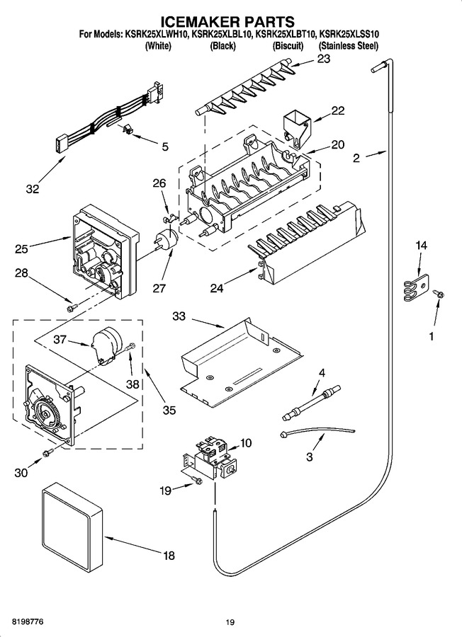 Diagram for KSRK25XLSS10