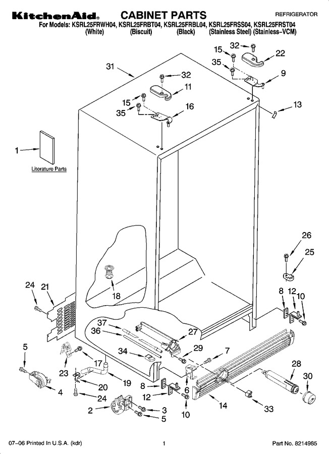 Diagram for KSRL25FRST04