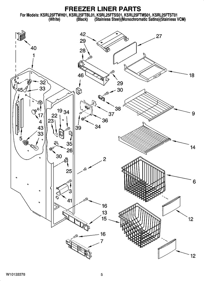 Diagram for KSRL25FTWH01