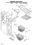 Diagram for 04 - Freezer Liner Parts