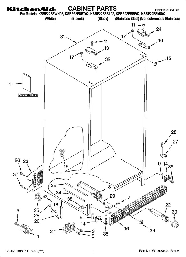 Diagram for KSRP22FSWH02