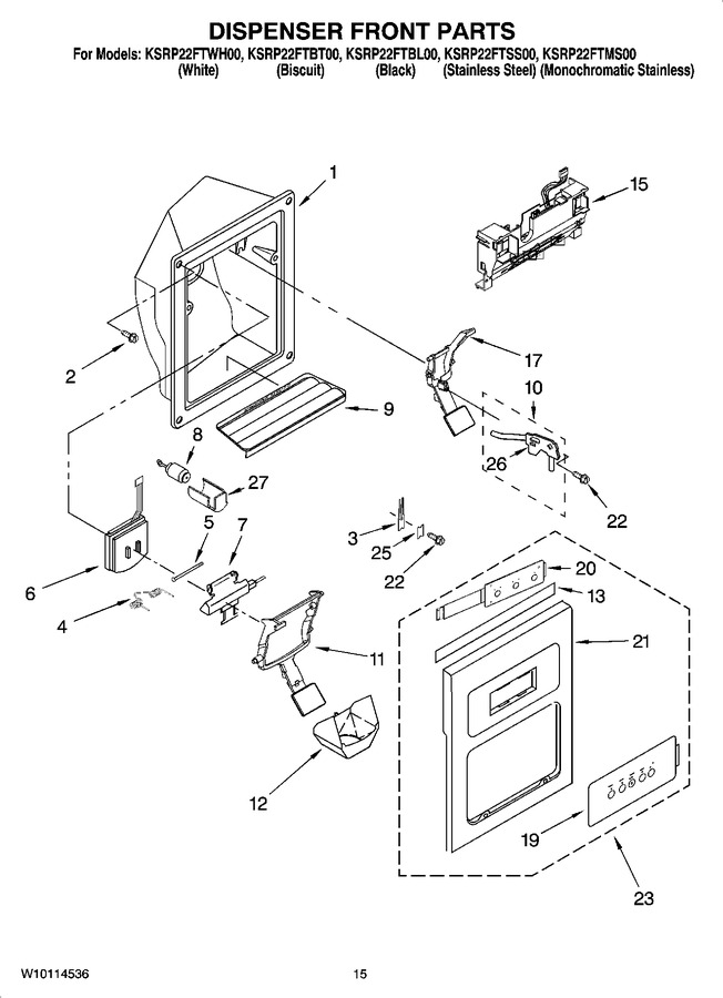 Diagram for KSRP22FTBL00