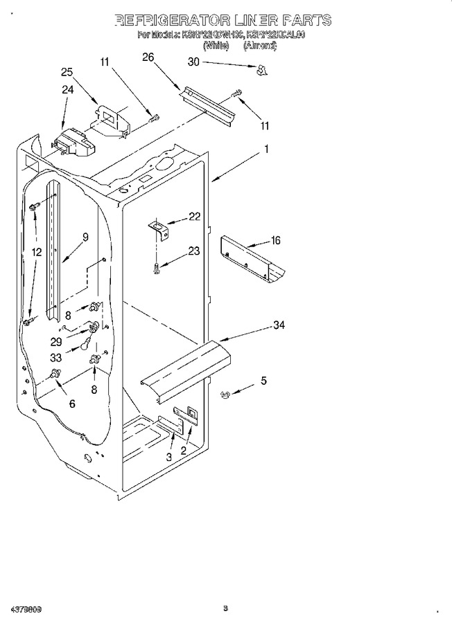 Diagram for KSRP22KDWH00