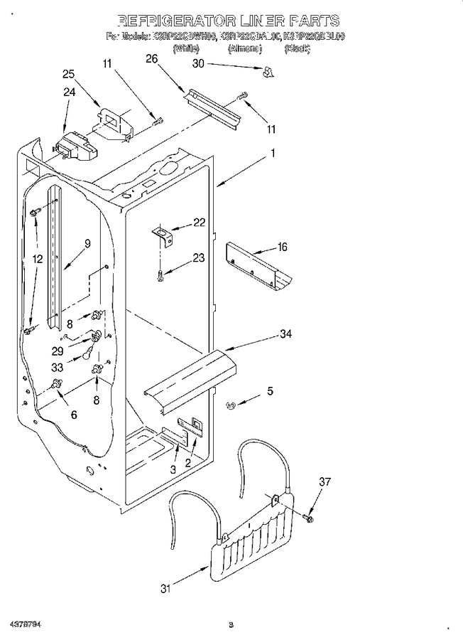 Diagram for KSRP22QDWH00