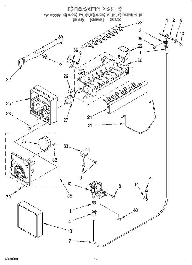 Diagram for KSRP22QDWH01