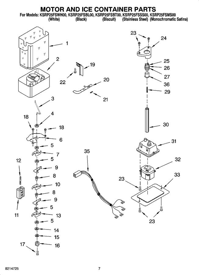 Diagram for KSRP25FSBL00