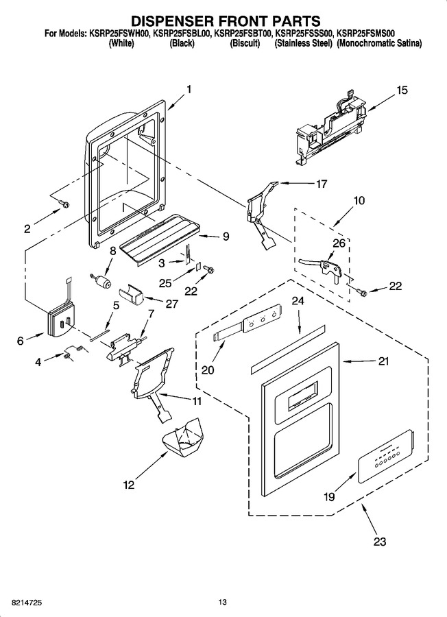 Diagram for KSRP25FSMS00