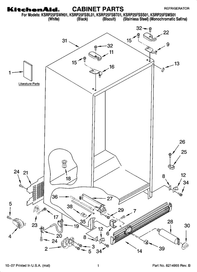 Diagram for KSRP25FSWH01
