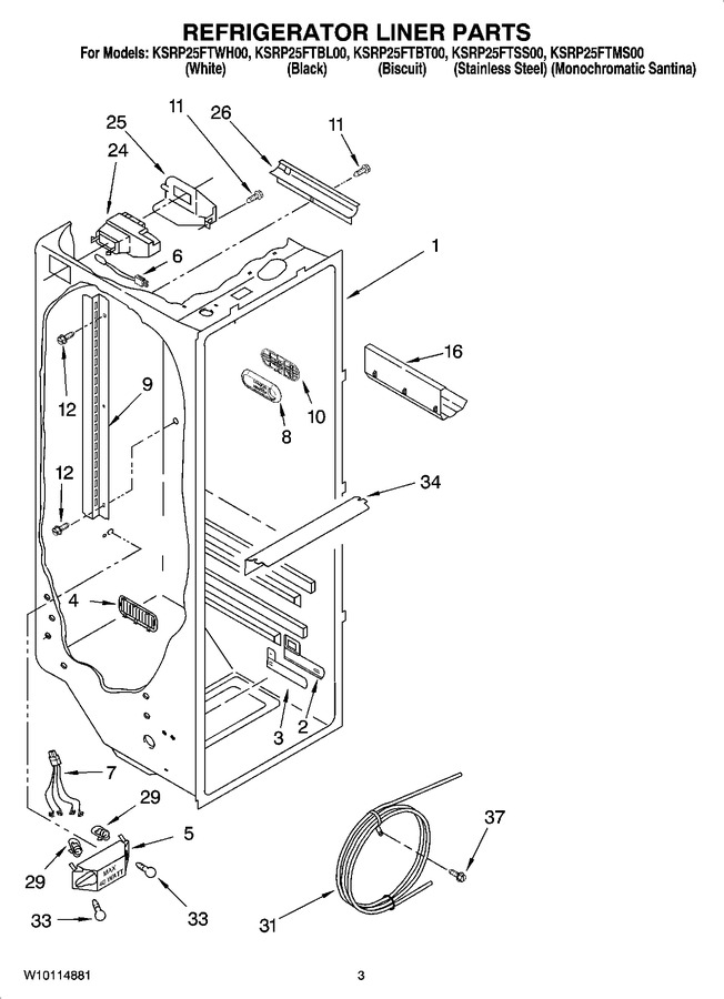 Diagram for KSRP25FTBL00