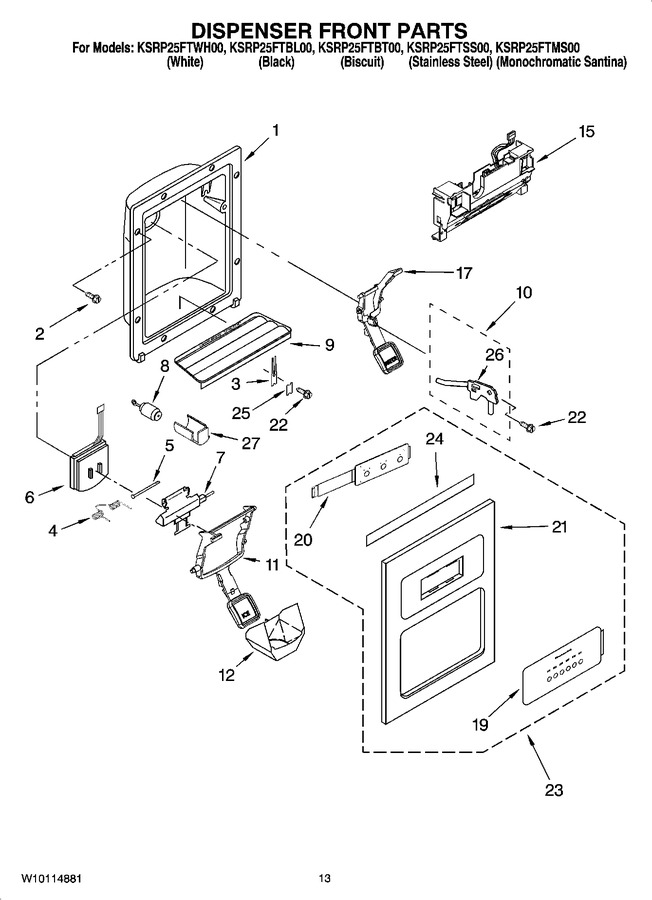 Diagram for KSRP25FTSS00