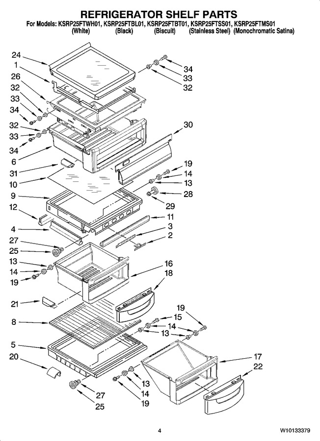 Diagram for KSRP25FTWH01