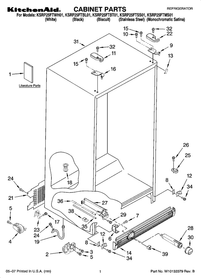 Diagram for KSRP25FTBL01