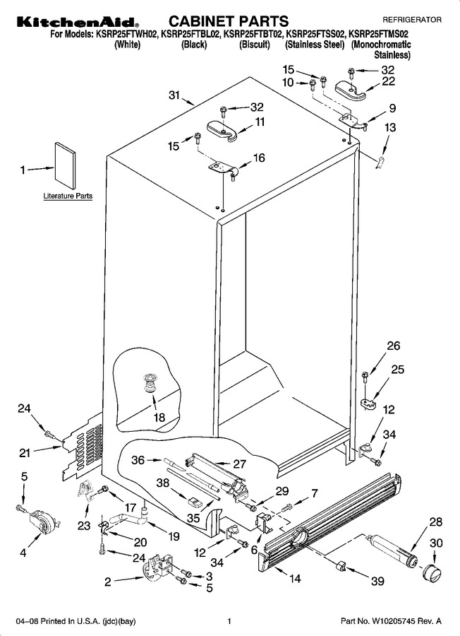Diagram for KSRP25FTWH02