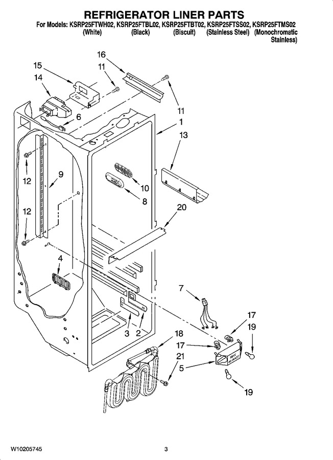 Diagram for KSRP25FTWH02
