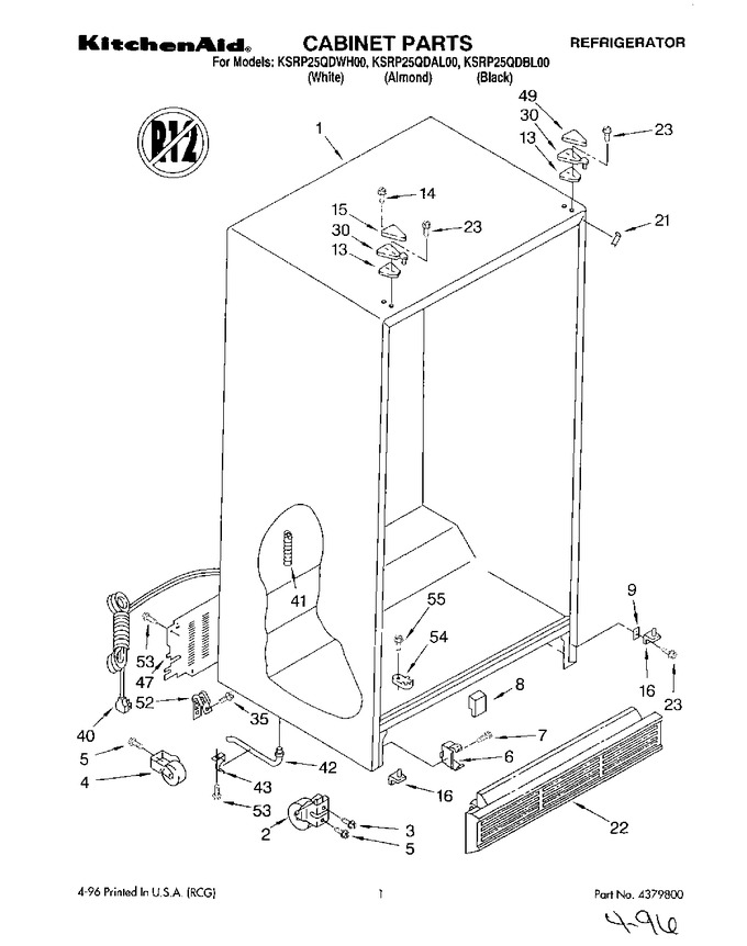 Diagram for KSRP25QDAL00