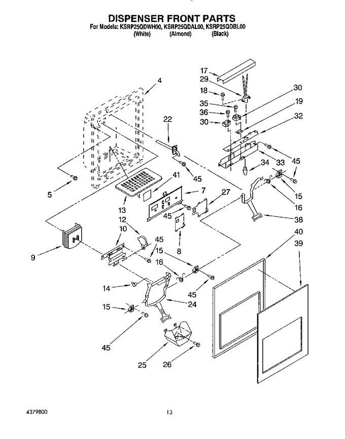 Diagram for KSRP25QDAL00