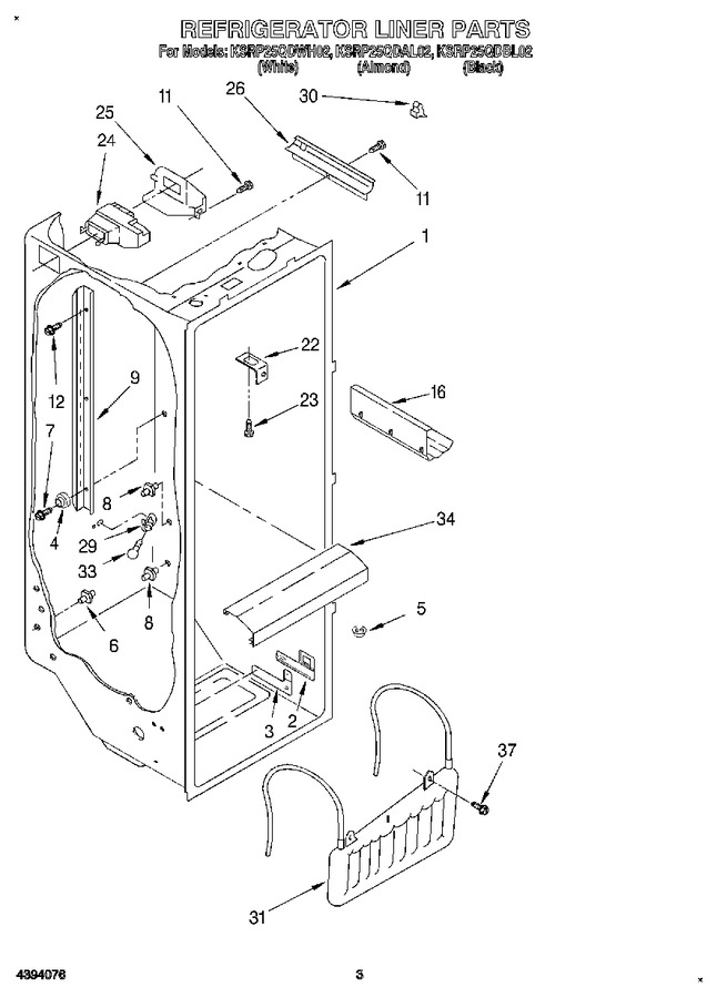 Diagram for KSRP25QDBL02