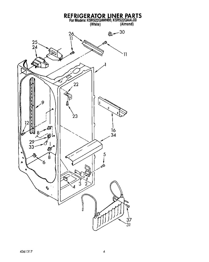 Diagram for KSRS22QAWH00