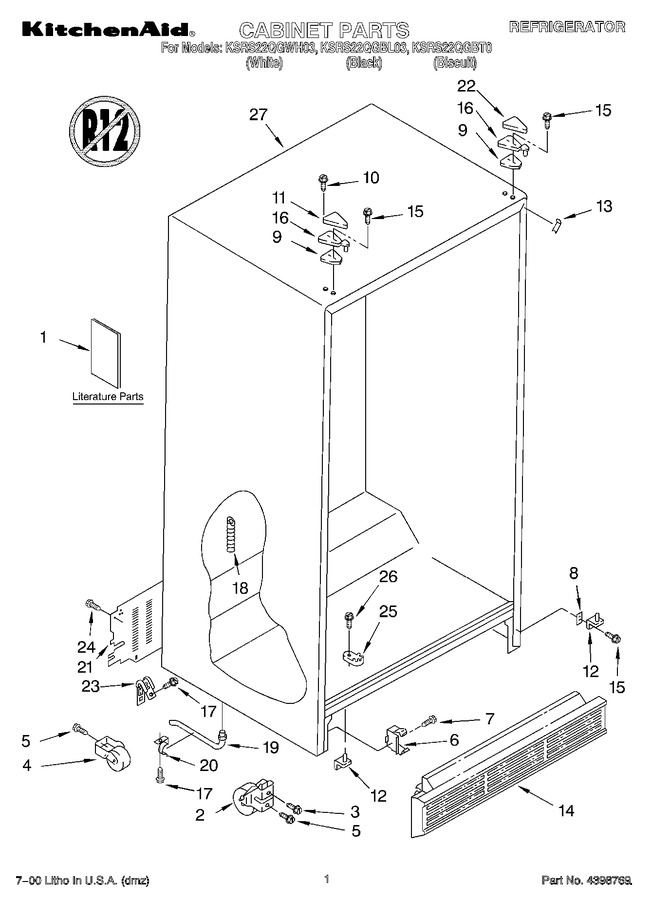 Diagram for KSRS22QGWH03