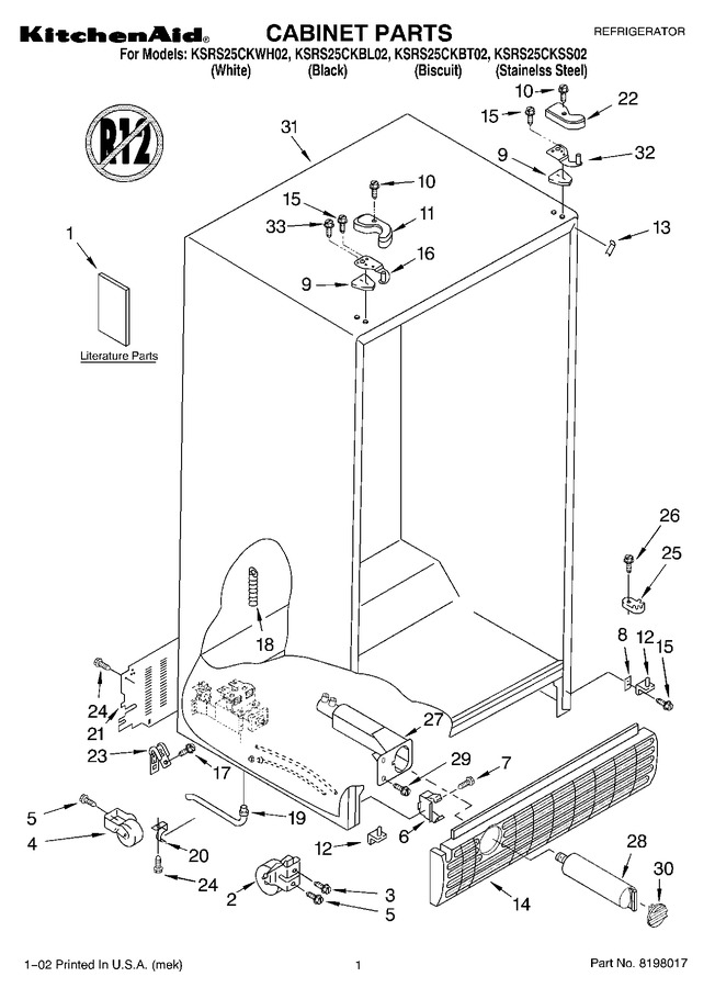 Diagram for KSRS25CKSS02