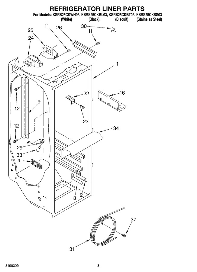 Diagram for KSRS25CKBL03