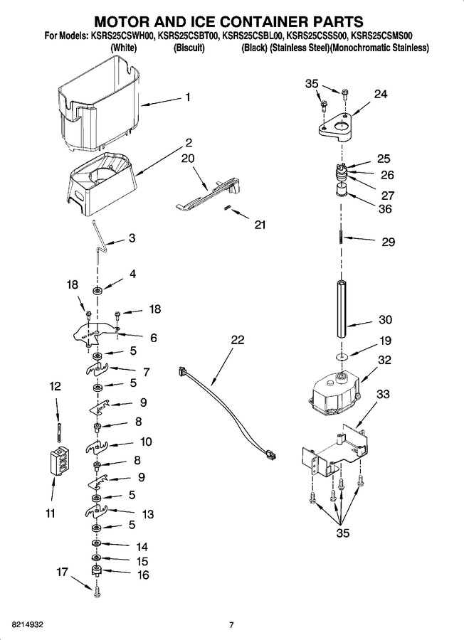 Diagram for KSRS25CSWH00
