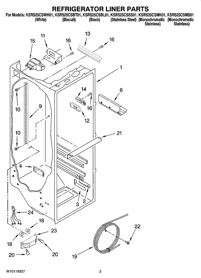 Diagram for KSRS25CSBL01