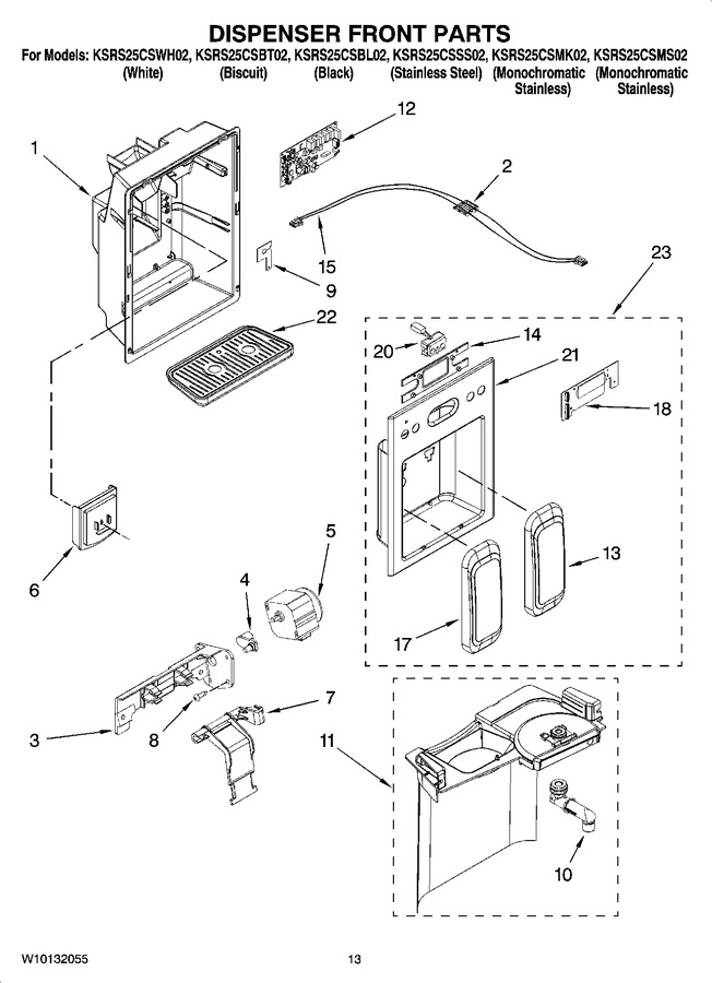Diagram for KSRS25CSWH02