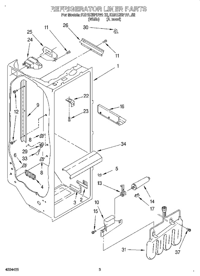 Diagram for KSRS25FDWH02
