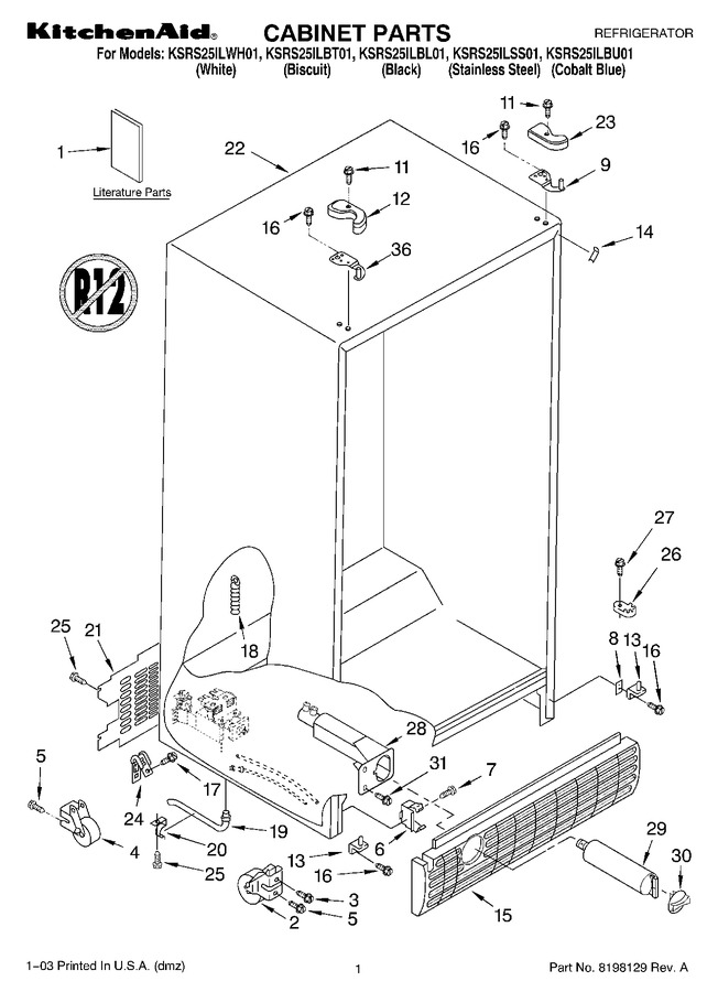 Diagram for KSRS25ILWH01